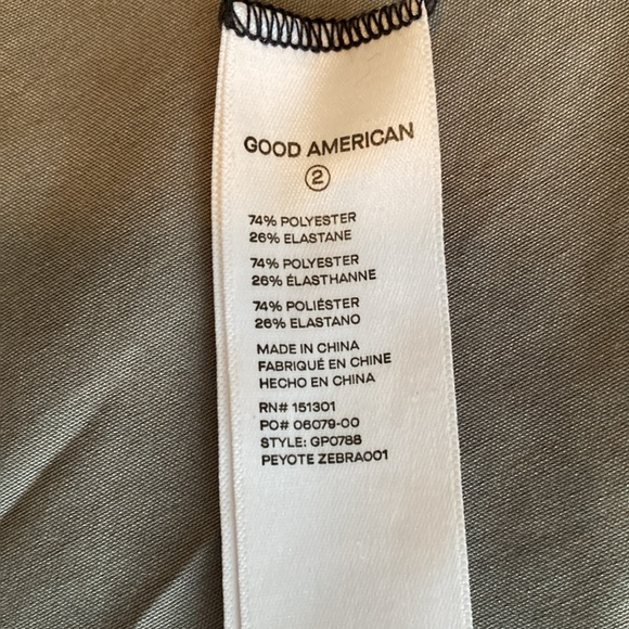 Good American Sports Bra Animal Print Size 2 - Picture 6 of 6